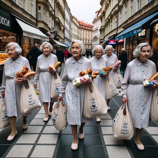 Prague grandmothers